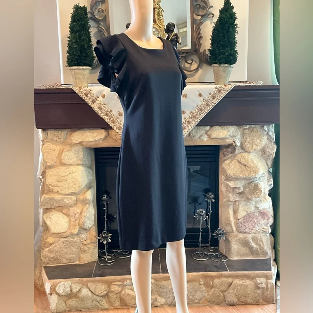 Tommy Hilfiger Women’s Flutter Sleeves Scuba Dress 10 - Picture 11 of 14